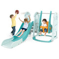 Four Piece Indoor Play Set with Longer Slide