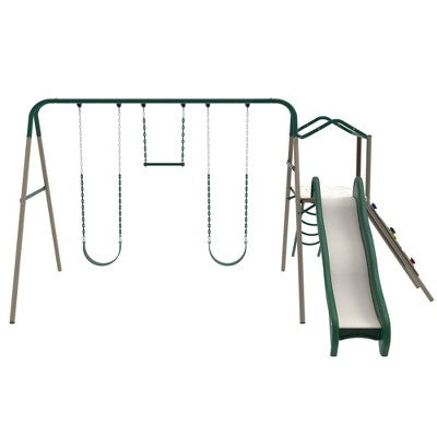 Earth Tone Climbing and Swing Set for Gardens