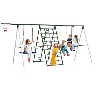 Sturdy A Frame for Multiple Outdoor Swing Seats