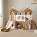 Combined Slide and Climber with Basketball Hoop