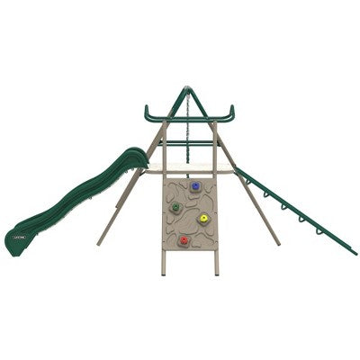 Earth Tone Climbing and Swing Set for Gardens