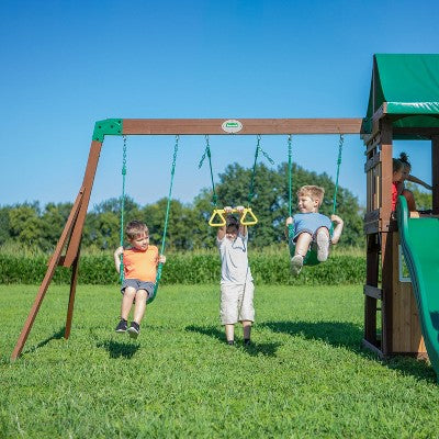 Classic Garden Playset with Swings and Slide