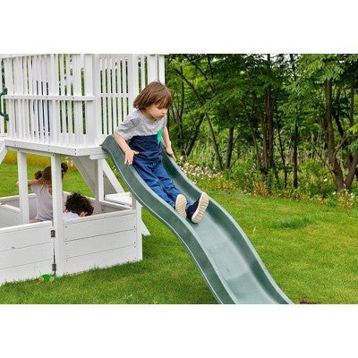 Workshop Style Wooden Play Complex with Slide Climb
