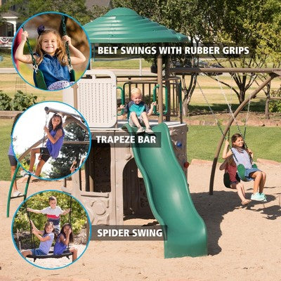 Adventure Tower with Net Swing and Slide Route