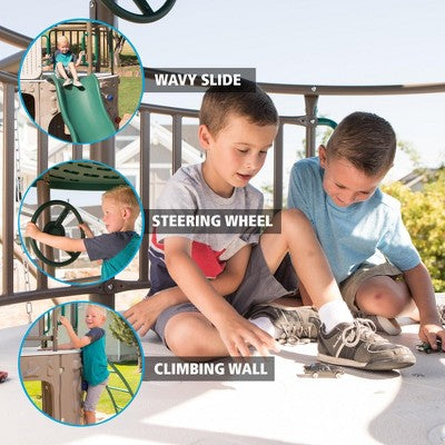 Adventure Tower with Net Swing and Slide Route